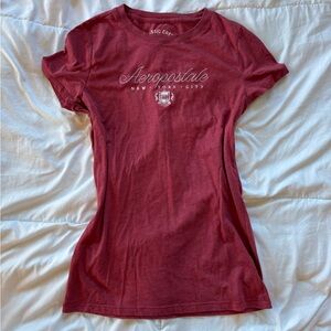 Aeropostale Women's Burgundy Tee